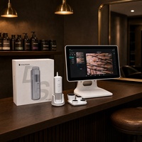 Hair Loss Care System AI Trichoscope Scalp Analyzer Hair Mirror 200X 16MP Camera Follicle Detector Case Library Android