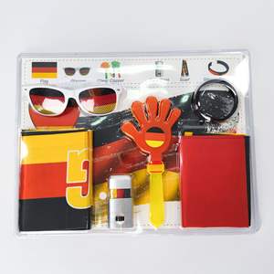 Artículos para Fiestas de Aficionados al Fútbol Flagshow, <span class=keywords><strong>Bandera</strong></span> de Alemania de Poliéster con Impresión Digital, Mástil de Plástico, Gafas, Pintura Facial, Aplaudidores - Product Image 1