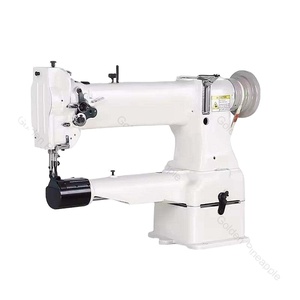 Macchine da cucire elettroniche per impieghi gravosi per cappelli, tende, borse e borsette, con braccio cilindrico e trasporto a punto annodato - Product Image 1