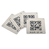 Etiquetas de Identificación para Maquinaria Industrial, Etiquetas de Activos de Aluminio Resistentes a la Corrosión Personalizadas, Placas Metálicas con Código QR para Identificación de Equipos
