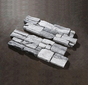 Cuarzo gris apilado <span class=keywords><strong>fachada</strong></span> <span class=keywords><strong>Exterior</strong></span> de la pared de <span class=keywords><strong>piedra</strong></span> - Product Image 1