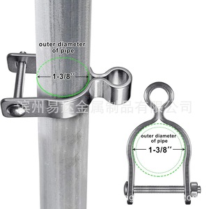 Kit de Bisagras para Puerta de Granja de Acero Inoxidable 304, Diámetro de Fijación de 35 mm, Fácil Instalación, Diseño Industrial - Product Image 4