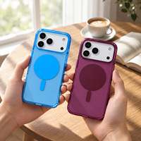 Étui de téléphone magnétique transparent IMD de luxe pour iPhone 18 Pro/18 Pro Max, coque de protection transparente en TPU PC antichoc