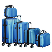 Valise à roulettes moderne légère sur mesure, fabrication professionnelle chinoise, ensemble de bagages ABS 4 roulettes pivotantes