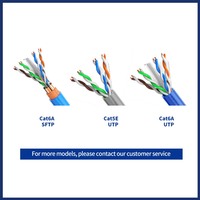 Cable LAN Cat 6 OUFU OEM ODM, Cobre Puro C.C.A. Cables de Comunicación UTP 23awg 2PR/4PR/305m/1000ft 0.56 para Interiores/Exteriores 100m