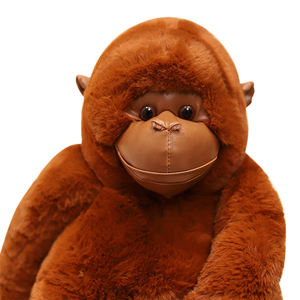 बच्चों के उपहारों के लिए सर्वश्रेष्ठ हॉट सेल नकली पशु ओरंगुटान आलीशान गुड़िया नरम शरारती ओरंगुटान आलीशान खिलौना डिज़ाइन करें - Product Image 5