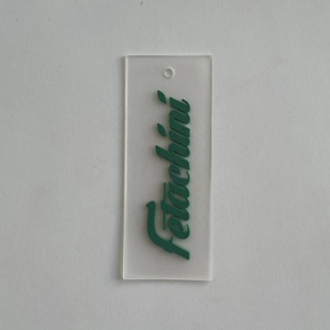 Logotipo personalizado de fábrica, reciclable con cuerdas, pasadores de seguridad, papel troquelado de silicona de PVC transparente, etiquetas colgantes impresas para ropa - Product Image 3
