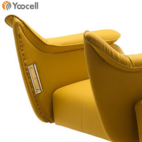 Chaise de coiffure Yoocell, nouvelle chaise de salon de beauté, chaise de coiffure orange, mobilier de salon, chaise de barbier à prix avantageux