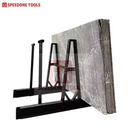 Étagères de stockage en acier Speedone AJ-G pour entrepôt, présentoirs pour pierre, marbre, verre, granit, avec poteaux de sécurité et protection anticorrosion peinte