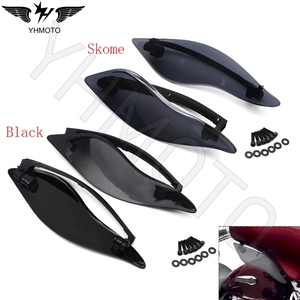 Pour Harley Street Electra Tri Glide pièces de moto déflecteurs d'air de vent supérieur/déflecteurs d'accents de carénage de pare-brise - Product Image 4