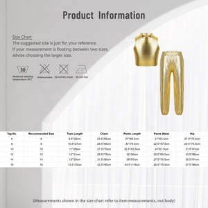 Haut court métallisé pour filles de 6 à 16 ans avec pantalon brillant pour entraînement, gymnastique, costumes de spectacle, compétition de danse latine et de danse de salon - Product Image 6