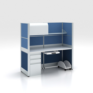 Hastane/okul personeli için iş istasyonu ekranı ve akustik Panel ile Modern ofis bölmesi masa (120x60cm alüminyum çerçeve) - Product Image 4