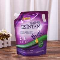 100ml 250ml 500ml 1L 2L sacs de poche à bec debout flexibles pour laver l'emballage de détergent en poudre de lessive