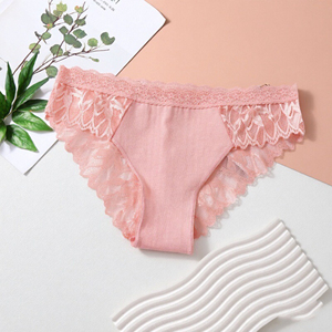 Culottes en dentelle épissée Modèles pour femmes Culottes pour dames confortables respirantes et non marquantes Culottes creuses françaises - Product Image 5