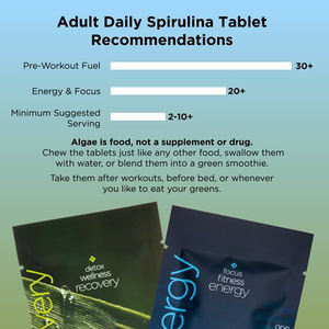 Comprimés de Spiruline Superaliment Personnalisés, Poudre de Spiruline Végétale en Comprimés, Améliore l'Énergie et le Système Immunitaire, Comprimés de Spiruline Chlorella - Product Image 4