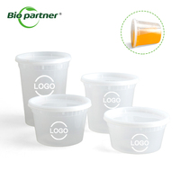 Fabrieksgemaakte transparante plastic wegwerp soepverpakkingen, PP deli containers, luchtdichte deli bekers met deksels