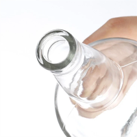 Whisky écossais d'Angleterre, bouteille en verre cristal transparent 700 ml avec anneau de tirage et marquage à chaud