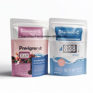 Bolsa de pie con cremallera Mylar troquelada impresa personalizada, bolsa Ziplock para arena para gatos, bolsa de embalaje de fondo plano de plástico con sello de ocho lados - Product Image 1