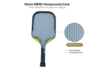 ไม้พายพิคเคิลบอลที่ได้รับการรับรองจาก USAPA ขนาด 16 มม. แกนรังผึ้ง GEN5 อุปกรณ์ฝึกซ้อมสำหรับผู้ใหญ่ - Product Image 3