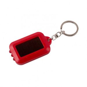Wholesale <b>Custom</b> Solar LED Flashlight <b>Keychain</b> Outdoor Emergency Light Tool Promotional Carabiners & Keychains - Product Image 2