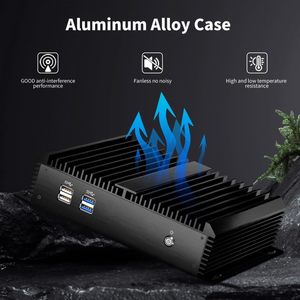 คอมพิวเตอร์ตั้งโต๊ะอุตสาหกรรมขนาดเล็กแบบไร้พัดลม รุ่น Core I5-4200U ระบบปฏิบัติการ <span class=keywords><strong>Windows</strong></span> <span class=keywords><strong>10</strong></span> Pro แรม 16GB  SSD 512GB  2 พอร์ต NIC และ 2 พอร์ต COM - Product Image 6