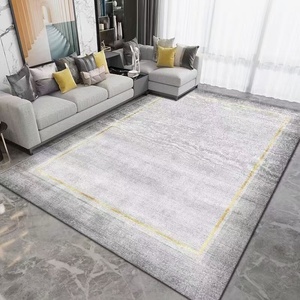 Sang trọng màu xám Faux Cashmere khu vực thảm chất lượng cao dày hiện đại Thảm cho phòng khách máy được cung cấp bởi Trung Quốc - Product Image 2