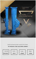 Nouveau cric hydraulique 11-20 tonnes, équipement de levage manuel en métal, élévateur à vis sur rail, ventouse de levage avec boîte de vitesses, outils de levage essentiels