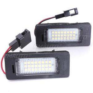 ไฟส่องป้ายทะเบียนรถยนต์แบบ LED 2X ป้องกันการเกิดข้อผิดพลาด สำหรับ Audi A4 B8 A5 Q5 S5 TT S4 A1 A6 S6 A7 S7 VW Golf MK6 Jetta Passat Touran - Product Image 1