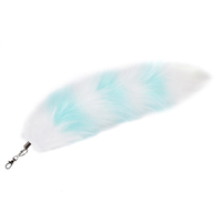 Porte-clés créatif de 40cm de couleur assortie noir blanc violet et bleu en peluche environnementale