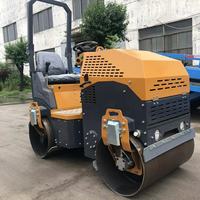 Rouleau compresseur vibrant hydraulique 1,5 tonne 2 tonnes mini rouleau compresseur vibrant Machine de compactage et de nivellement du sol