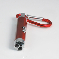 Porte-clés pointeur laser rouge/stylo laser avec mousqueton