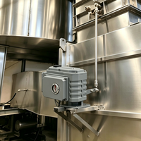 Actionneur motorisé électrique avec indicateur de position ouverte/fermée, connexion ISO5211 pour système de ventilation