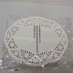 Élégance à l'artisanat Gâteau au café <span class=keywords><strong>Table</strong></span> du désert Vaisselle de mariage Décoration Napperons en papier Dentelle Taille assortie Napperon de qualité alimentaire - Product Image 3