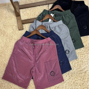 C.P. Pantalones Cortos de Nailon para Hombre con Logotipo de Lente |   Shorts Ligeros Casuales de Playa para Verano |   Secado Rápido - Product Image 3