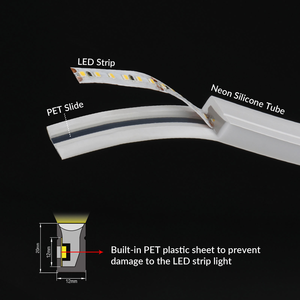 Đèn <span class=keywords><strong>LED</strong></span> dải mềm silicon ngoài trời chống nước IP68, màu sắc đa dạng, độ sáng cao CRI 90 - Product Image 2