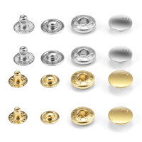 Boutons-pression métalliques en alliage de zinc de 12 mm pour chemises Abaya Thobe pour hommes, avec logo personnalisé