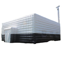 Tente gonflable personnalisée en PVC, grande tente de réception pour mariage, pavillon mobile portable pour événements, tente de fête, tente de discothèque, tente cube gonflable