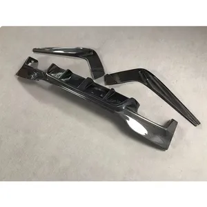 Diffusore paraurti posteriore in fibra di carbonio 3D con Spitter laterale per BMW G30 G31 520 <span class=keywords><strong>530</strong></span> 540 550 e <span class=keywords><strong>F90</strong></span> M5 2017-2023 - Product Image 2