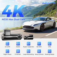 Caméra de tableau de bord universelle AZDOME M330Max 5G Wi-Fi 4K+2.5K ADAS avec super condensateur et mode stationnement, double caméra de voiture DVR
