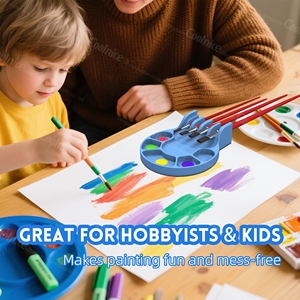 Soporte y Organizador de Pinceles con Logotipo Personalizado para Pinturas Acrílicas, Acuarelas y Pinturas a Base de Agua - Product Image 6