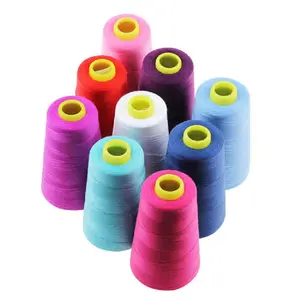 40 2 3000y Hilos Hilo De Poliester Coser 40/2 100% eğirilmiş Polyester dikiş ipliği