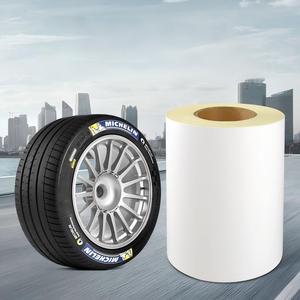 Custom <b>Printing</b> Vinyl Plastic PET Rubber Tyre Stickers Roll Strong Adhesive Barcode Tire Label - Product Image 1