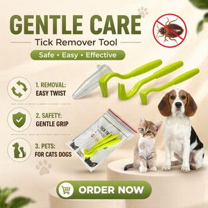 OEM/ODM Outil de retrait des tiques pour animaux de compagnie, crochet rotatif avec 3 tailles de crochets, extraction sûre des tiques et des <span class=keywords><strong>puces</strong></span> pour <span class=keywords><strong>chiens</strong></span>, chats et toilettage domestique - Product Image 1