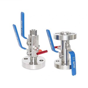 Vanne de coupure à boisseau sphérique double isolation en acier inoxydable 304 personnalisée, à passage plein, avec manomètre, pour applications de régulation de trafic QYX41F -16P, haute performance - Product Image 4