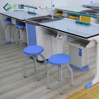 Banc de travail de laboratoire scolaire en métal moderne pour laboratoire informatique - Certifié ISO