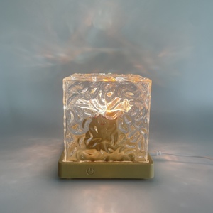 USB Borealis Lamp Dynamic Ocean Wave Water Ripple Pattern Night <b>Lights</b> <b>Projector</b> Multicolor Bedroom Decor Table for - Product Image 2