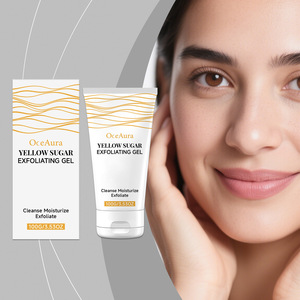 Gel exfoliante de azúcar amarillo, limpieza facial suave, hidratante, no aprieta, sedoso, refrescante, cuidado de la piel - Product Image 2