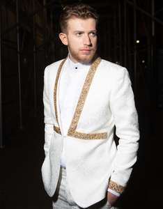 Yeni moda abartılı erkekler takım elbise parti smokin jakarlı Retro ceket pantolon tasarım 2 parça balo düğün Masculino damat Blazer - Product Image 2