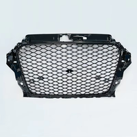 Nouvelle calandre de voiture de haute qualité en nid d'abeille pour Audi 13-16 A3/S3 Sline/Non Sline Noir brillant ABS Maille Installation facile