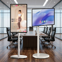 Écran de projection 27 32 pouces Écran tactile portable Rotation à 360 degrés Led Wifi Android Smart tv Moniteur de télévision pour réunion